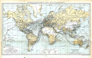 Uebersichtskarte des Weltverkehrs