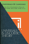 Combined book covers of "Universals of Language" and "Universals of Linguistic Theory"
